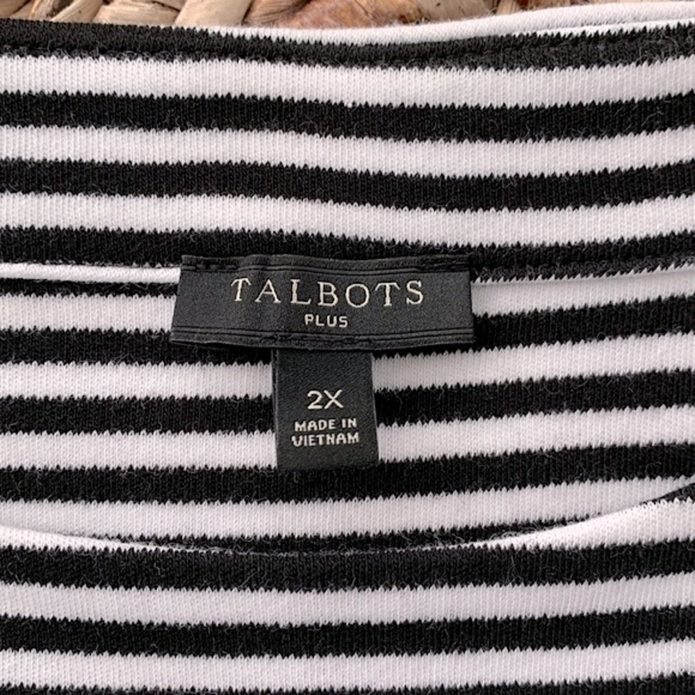 Talbots Stripe T-Shirt Dress NWOT - Picture 7 of 10